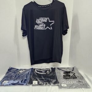 STARTER Black and Gray Short Sleeve Tees